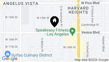 Map of 1554 S Gramercy Pl, Los Angeles CA, 90019