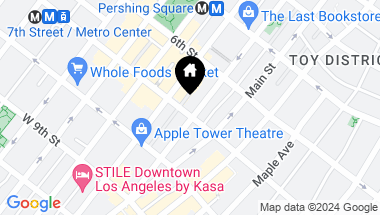 Map of 215 W 7TH Street 1302, Los Angeles CA, 90014