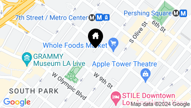 Map of 801 S Grand Ave Unit: 1310, Los Angeles CA, 90017