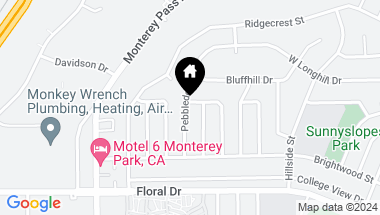 Map of 1340 Pebbledon Street, Monterey Park CA, 91754