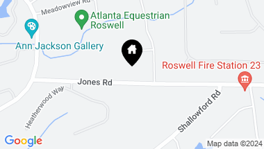Map of 1009 Jones Road, Roswell GA, 30075