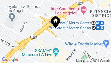 Map of 889 Francisco Street 3006, Los Angeles CA, 90017