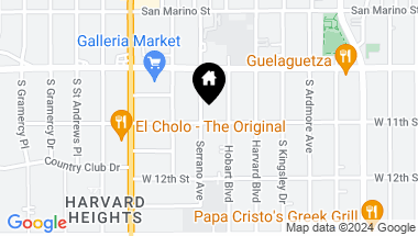 Map of 1056 S Serrano Ave, Los Angeles CA, 90006