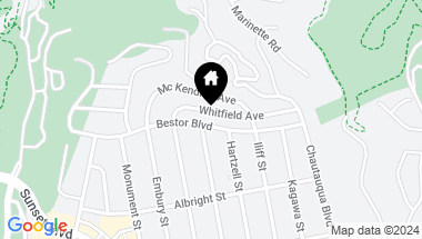 Map of 14738 Whitfield Ave, Pacific Palisades CA, 90272