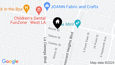 Map of 6108 Alcott Street, Los Angeles CA, 90035