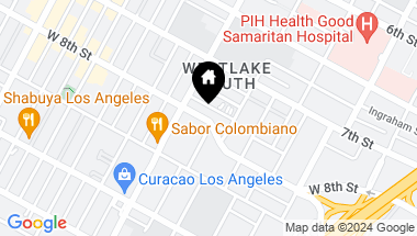 Map of 1517 W 8th St, Los Angeles CA, 90017