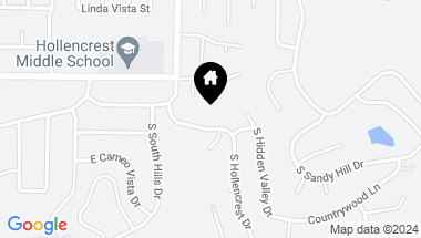 Map of 1228 Hollencrest Drive, West Covina CA, 91791