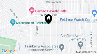 Map of 1453 S Beverly Dr, Los Angeles CA, 90035