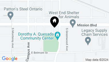 Map of 917 S Hope Ave, Ontario CA, 91761