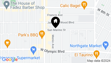 Map of 2816 San Marino Street, Los Angeles CA, 90006