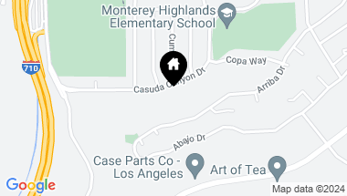 Map of 524 Casuda Canyon Drive, Monterey Park CA, 91754
