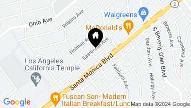 Map of 10548 Eastborne Avenue, Los Angeles CA, 90024