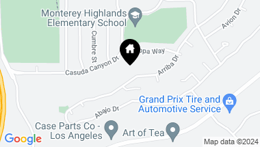 Map of 1915 Arriba Drive, Monterey Park CA, 91754