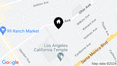 Map of 10676 Wilkins Avenue 207, Los Angeles CA, 90024