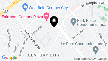 Map of 1 W Century Dr Unit: 10A, Los Angeles CA, 90067