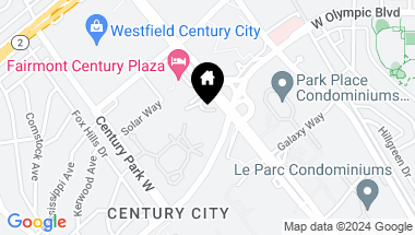 Map of 1 W Century Dr Unit: 38A, Los Angeles CA, 90067
