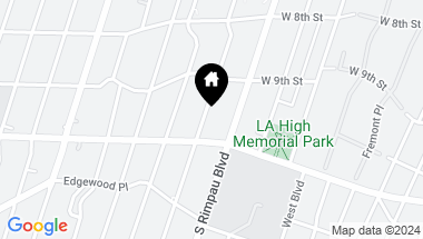 Map of 944 S Hudson Avenue, Los Angeles CA, 90019
