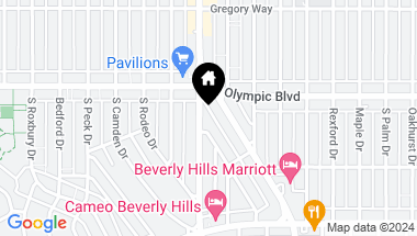 Map of 422 Smithwood Drive A, Beverly Hills CA, 90212