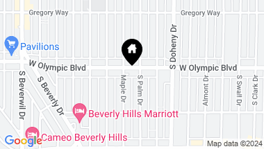 Map of 9212 W Olympic Boulevard, Beverly Hills CA, 90212