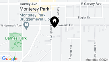 Map of 318 S Lincoln Avenue, Monterey Park CA, 91755