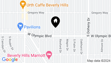 Map of 360 S Elm Dr 4, Beverly Hills CA, 90212