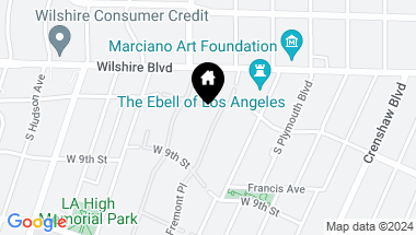 Map of 55 Fremont Pl, Los Angeles CA, 90005