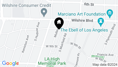 Map of 814 S Mullen Ave, Los Angeles CA, 90005