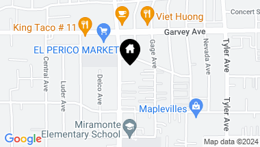 Map of 2668 Santa Anita Avenue, El Monte CA, 91733