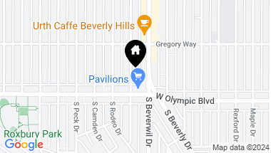 Map of 336 S EL CAMINO Drive, Beverly Hills CA, 90212