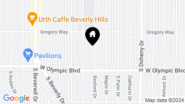 Map of 337 S Rexford Dr Unit: 8, Beverly Hills CA, 90212