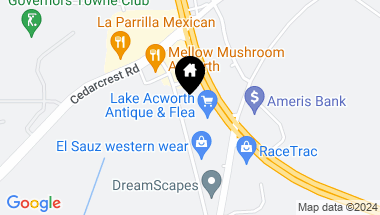 Map of 4375 Cobb Parkway NW, Acworth GA, 30101