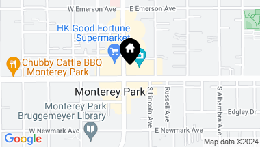 Map of 101 E Garvey Avenue, Monterey Park CA, 91755