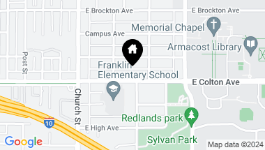 Map of 923 E Colton Avenue, Redlands CA, 92374