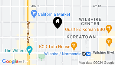 Map of 542 S Hobart Boulevard, Los Angeles CA, 90020