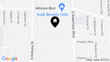 Map of 216 S La Peer Dr, Beverly Hills CA, 90211