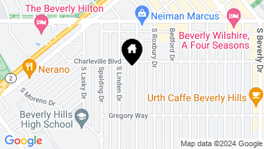 Map of 215 S McCarty Drive, Beverly Hills CA, 90212