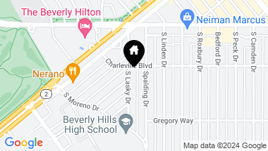 Map of 208 S Lasky Drive 201, Beverly Hills CA, 90212