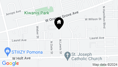 Map of 749 Lewis Street, Pomona CA, 91768