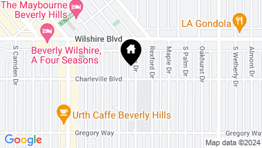 Map of 155 S Elm Drive 302, Beverly Hills CA, 90212