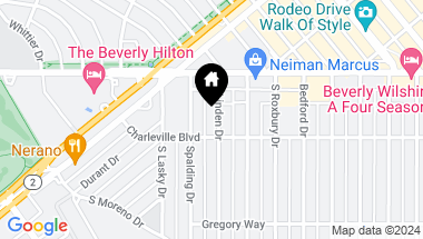 Map of 141 S Linden Drive 203, Beverly Hills CA, 90212