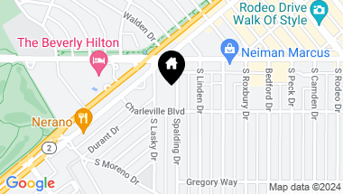 Map of 137 S Spalding Dr Unit: 204, Beverly Hills CA, 90212
