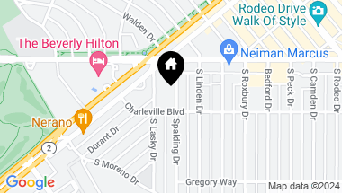 Map of 137 S Spalding Drive 104, Beverly Hills CA, 90212