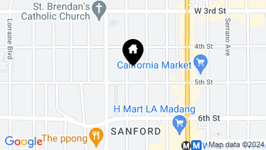 Map of 444 S GRAMERCY Place 26, Los Angeles CA, 90020