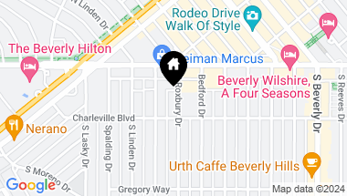 Map of 137 South Roxbury Drive, Beverly Hills CA, 90212
