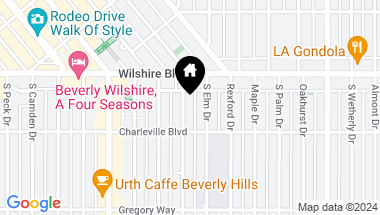 Map of 132 S Crescent Drive 401, Beverly Hills CA, 90212