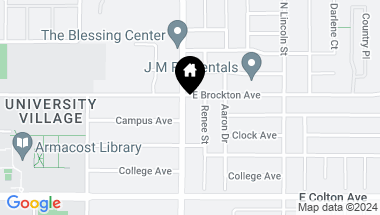 Map of 1040 Judson Street, Redlands CA, 92374