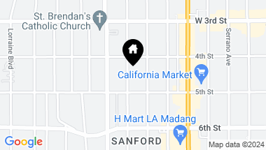 Map of 430 S Gramercy Place, Los Angeles CA, 90020