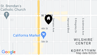 Map of 4171 W 4th St, Los Angeles CA, 90020