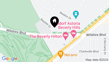 Map of 602 N Whittier Drive, Beverly Hills CA, 90210