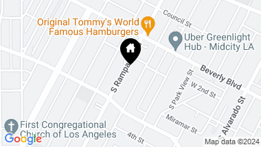 Map of 226 S Rampart Blvd, Los Angeles CA, 90057